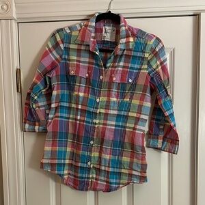 American Eagle Outfitters Multicolor Plaid Women’s Shirt